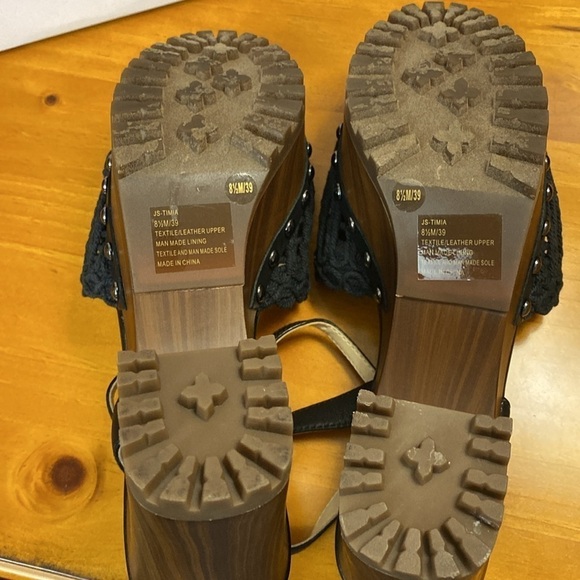 Jessica Simpson Black Pretia Woven Sandals 8.5M NIB - Picture 9 of 10